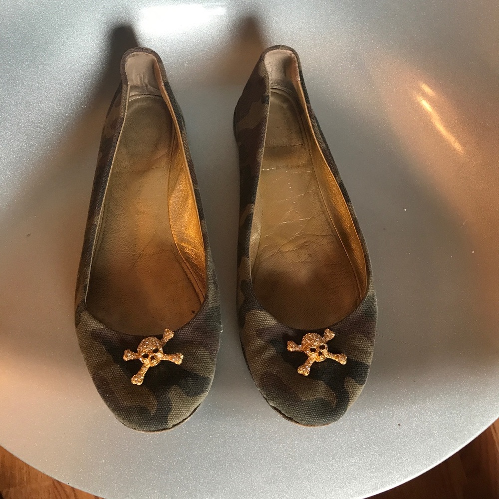 $695 Giuseppe Zanotti  Camouflage with skull  6.5